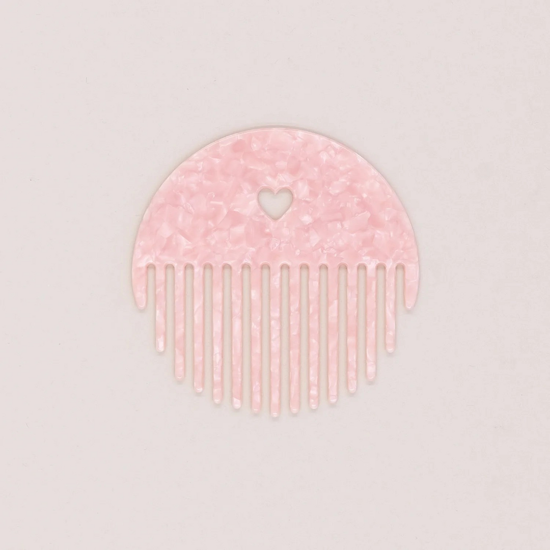 Eulenschnitt Kamm Herz Blush– elegantes Design in Rosa mit Herz-Detail