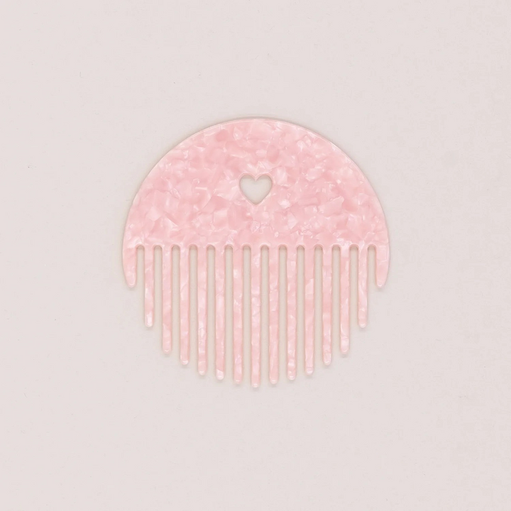 Eulenschnitt Kamm Herz Blush– elegantes Design in Rosa mit Herz-Detail