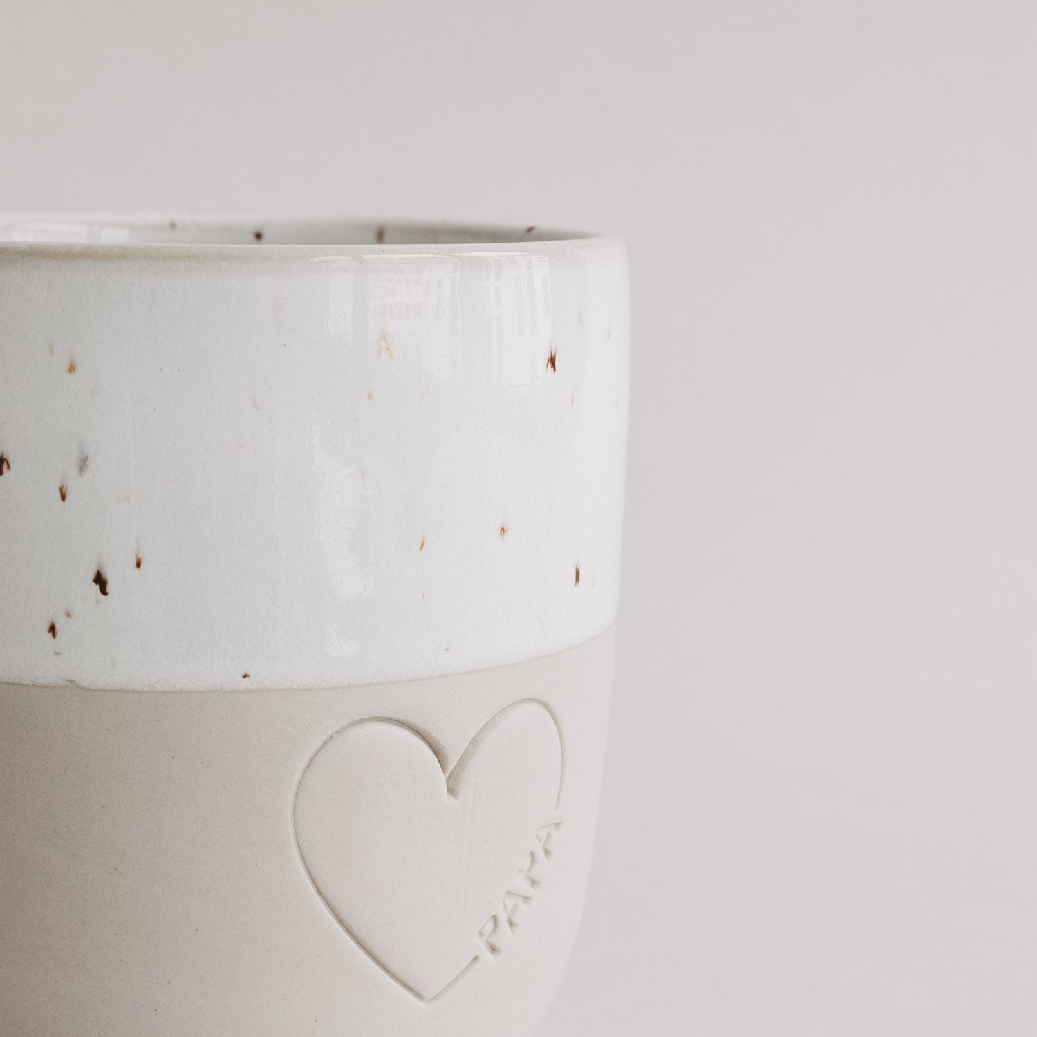 Kaffeebecher Großes Herz Papa - limited edition