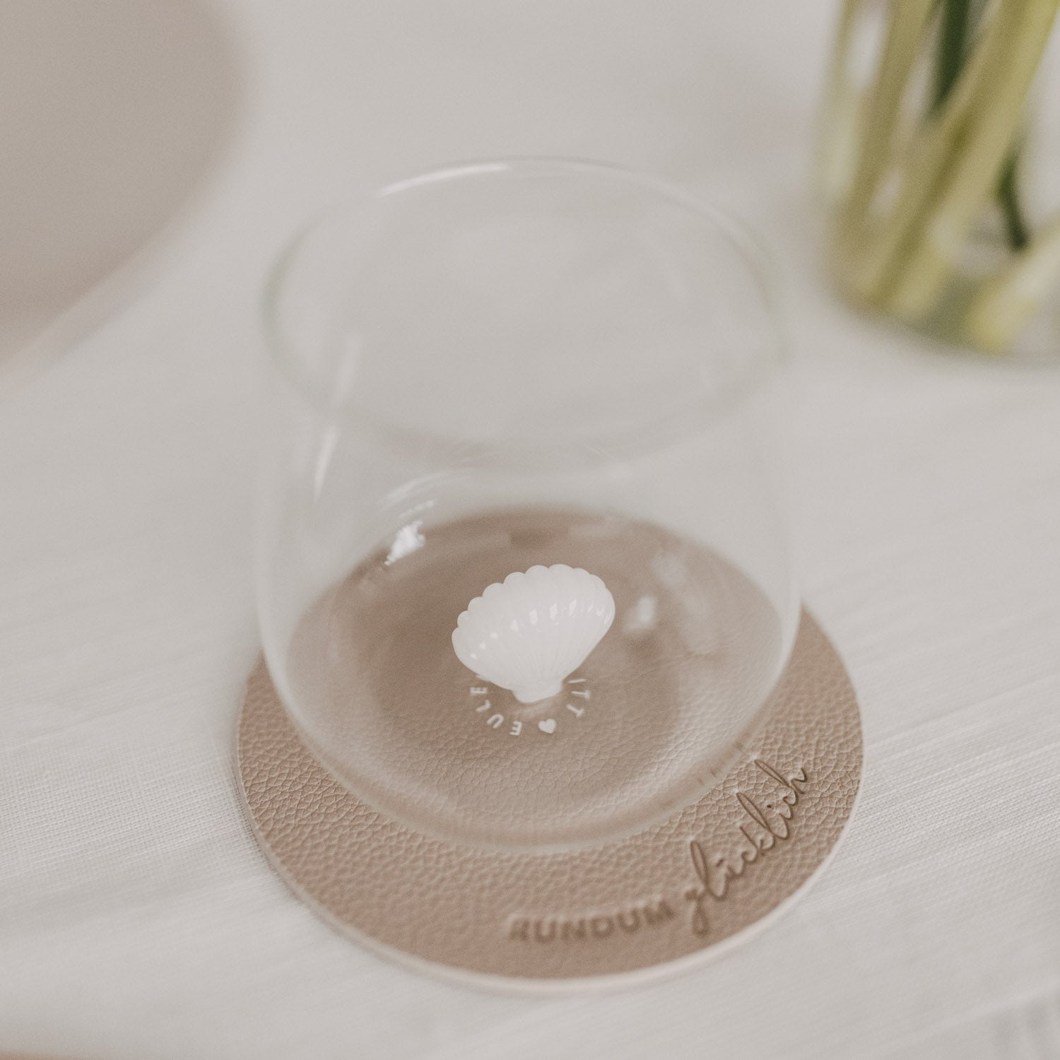 Trinkglas 3D-Figur Muschelfigur