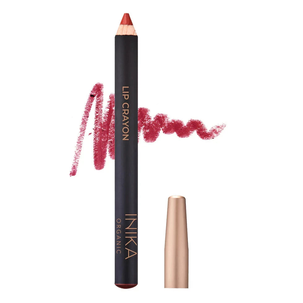 Lipstick Crayon Chill Red mit geöffnetem Deckel. North Glow