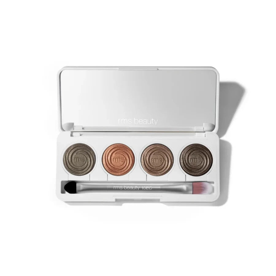 ReDimension Hydra Eyes Quartet Celestial Dream Lidschattenpalette mit vier harmonischen Satin-, Metallic- und Mattnuancen.