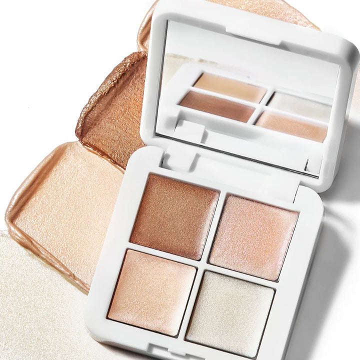 Living Luminizer Glow Quad Mini | RMS Beauty -  Highlighter Palette