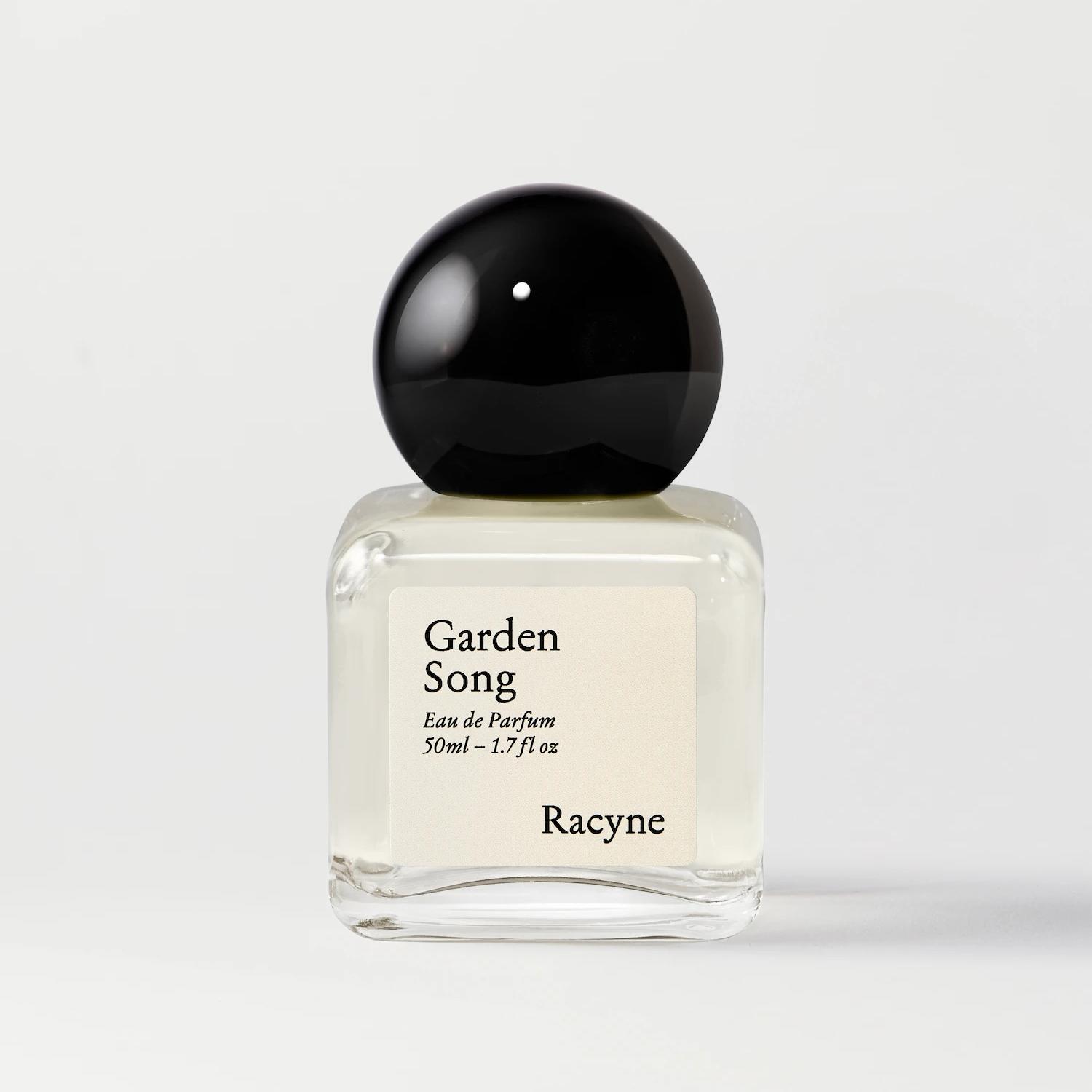 Racyne Garden Song Parfum im 50-ml-Flakon.