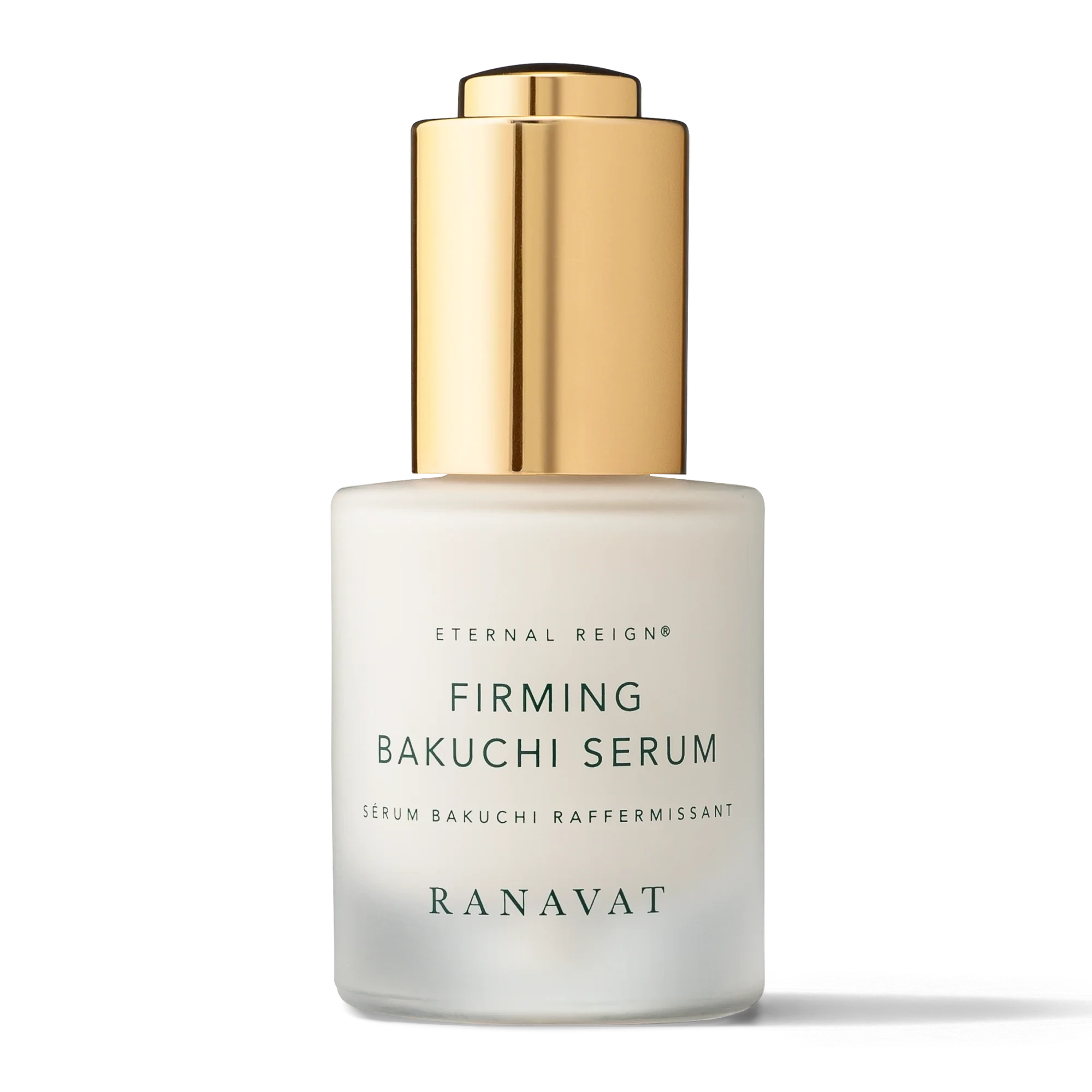 Ranavat Bakuchi Crème in elegantem Glasbehälter auf hellem Hintergrund