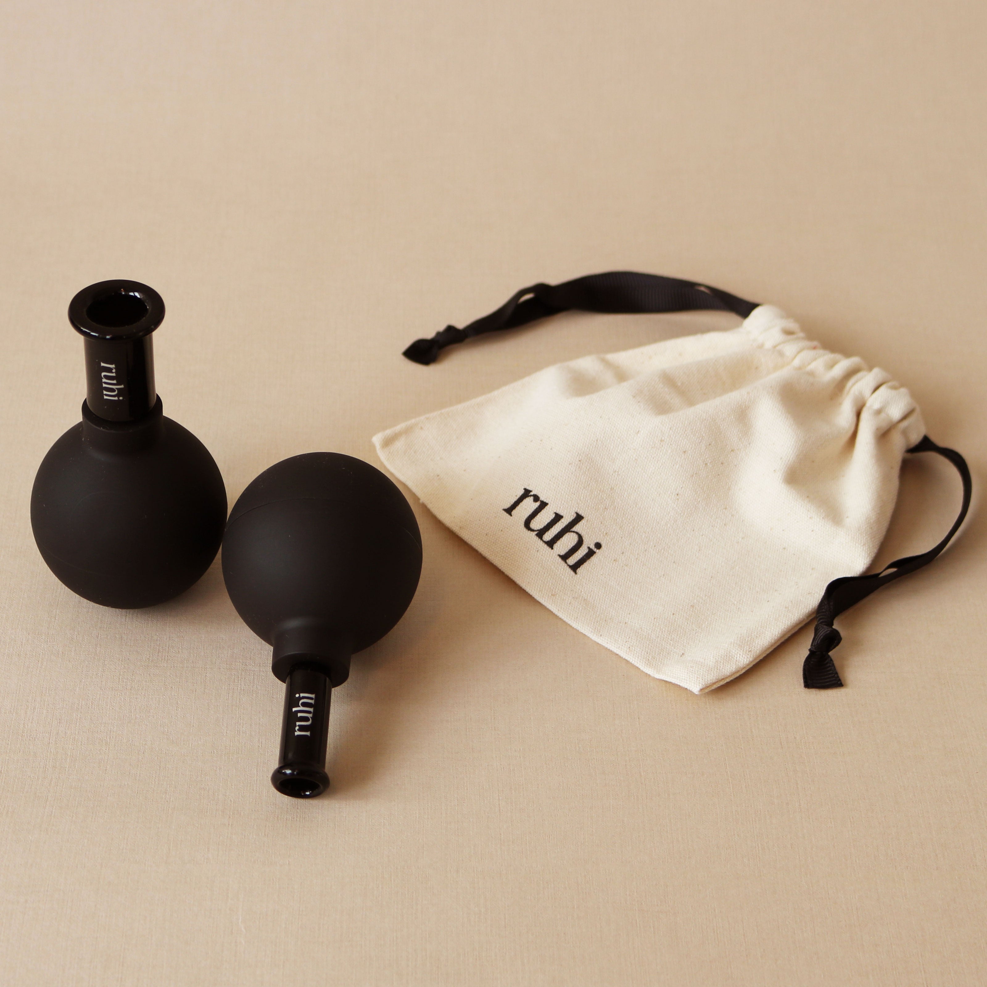 Ruhi The Facial Cups mit Baumwoll-Säckchen