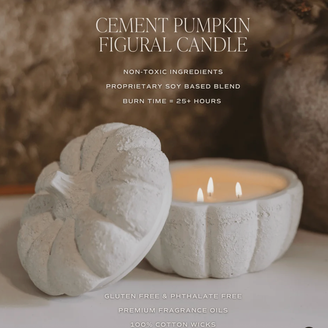 Cashmere und Vanilla – Luxuriöse Duftkerze im großen Kürbisgefäß