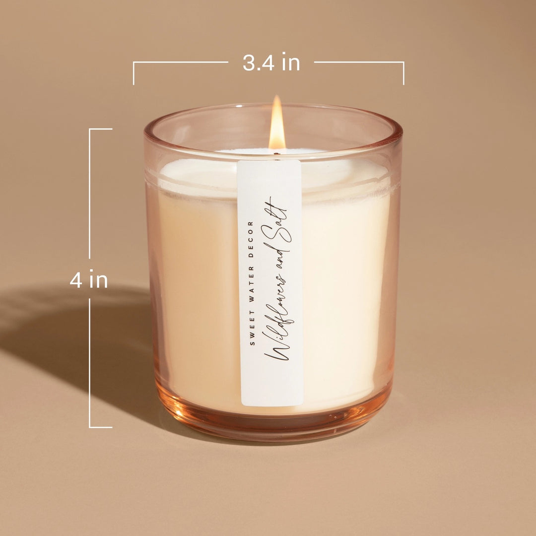 Sojawachskerze "SANDALWOOD ROSE" | Duftkerze im getöntem Glas - SWEET WATER DECOR North Glow