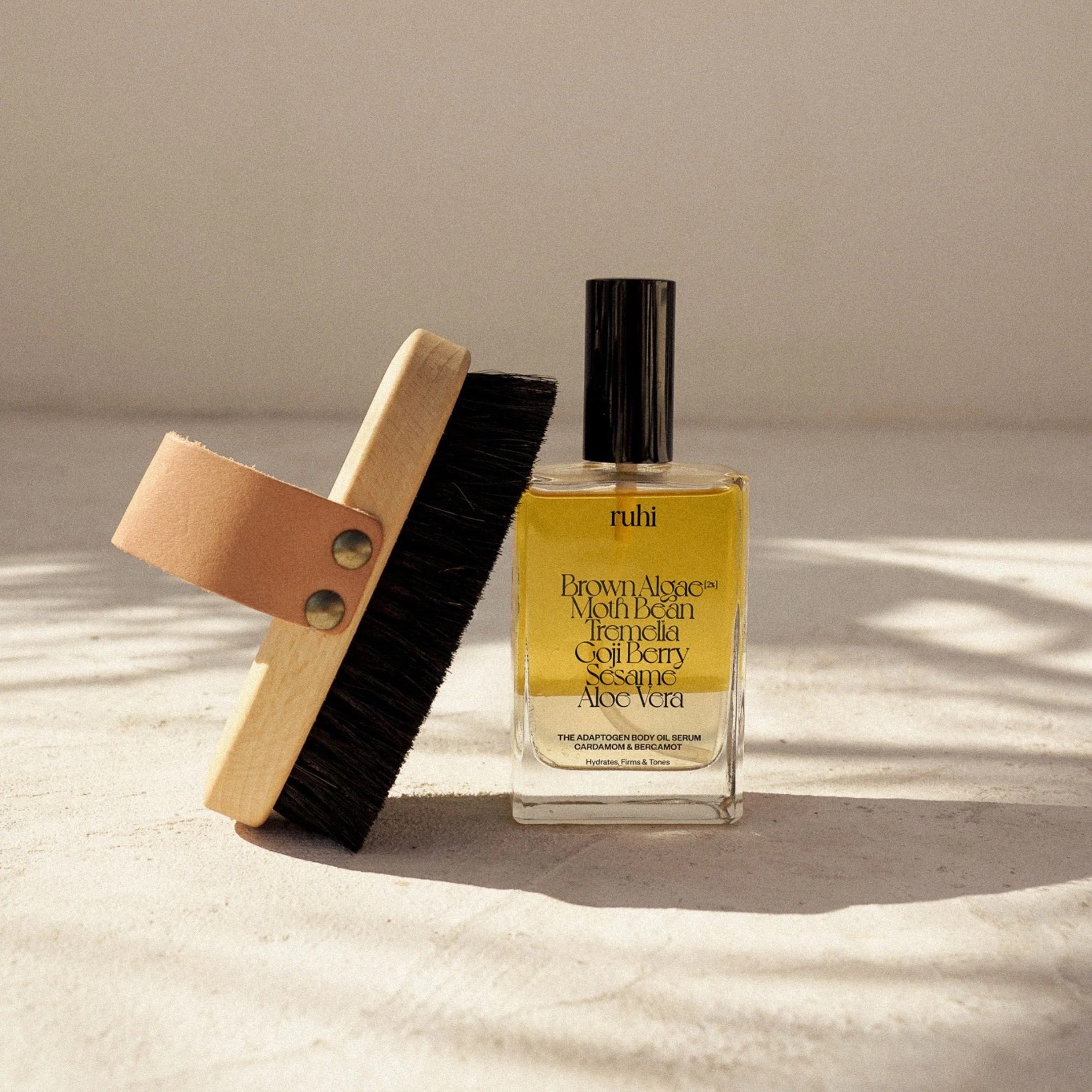 The Adaptogen Body Oil Serum und Brush 