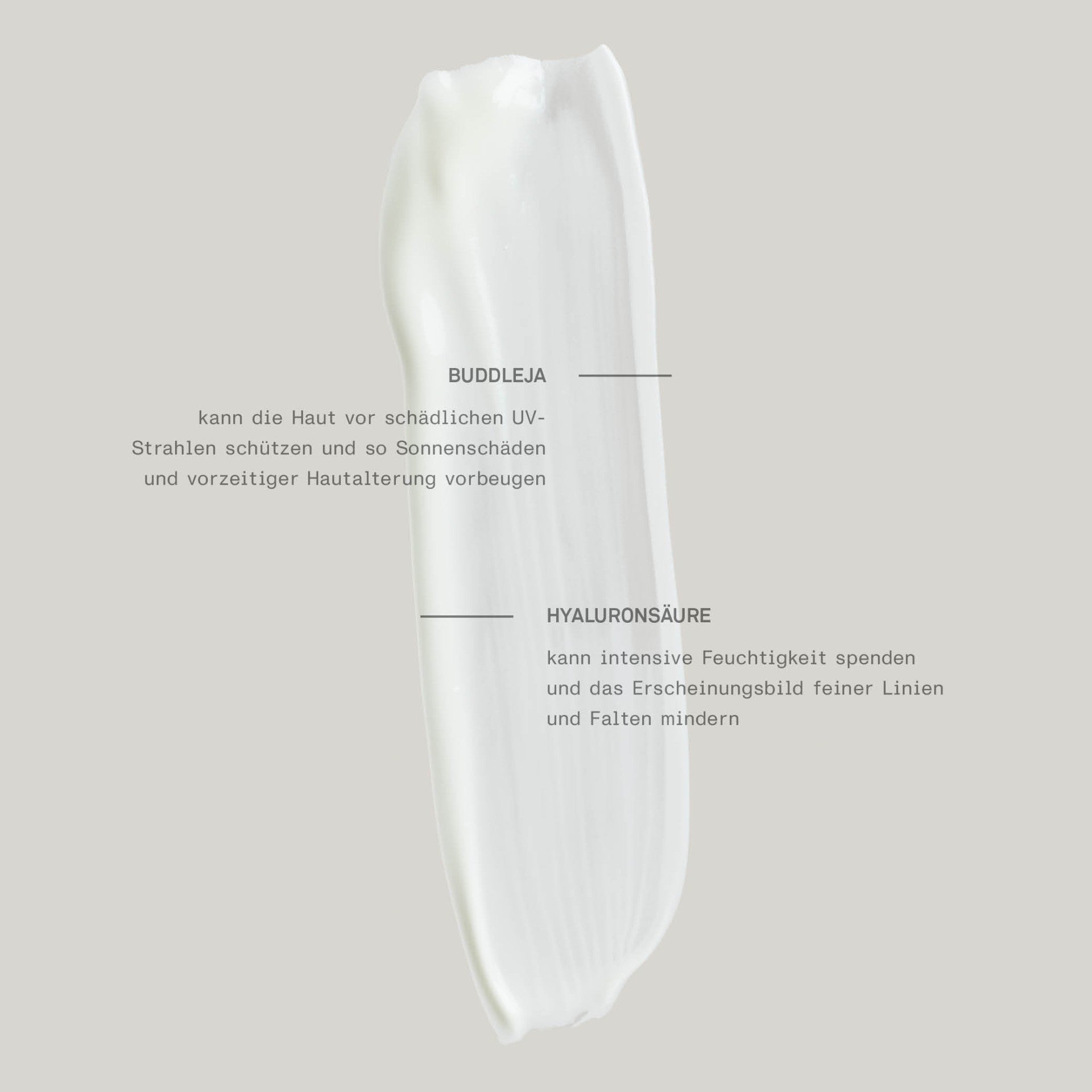 ULTRA LIGHT SUN BLOCK SPF 50+ Swatch mit Inhaltsstoff Beschreibung 