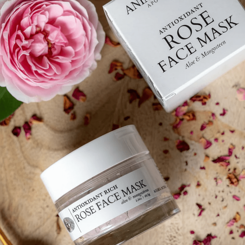 ROSE Face Mask von Anima Mundi mit Rosenpulver und Kaolin