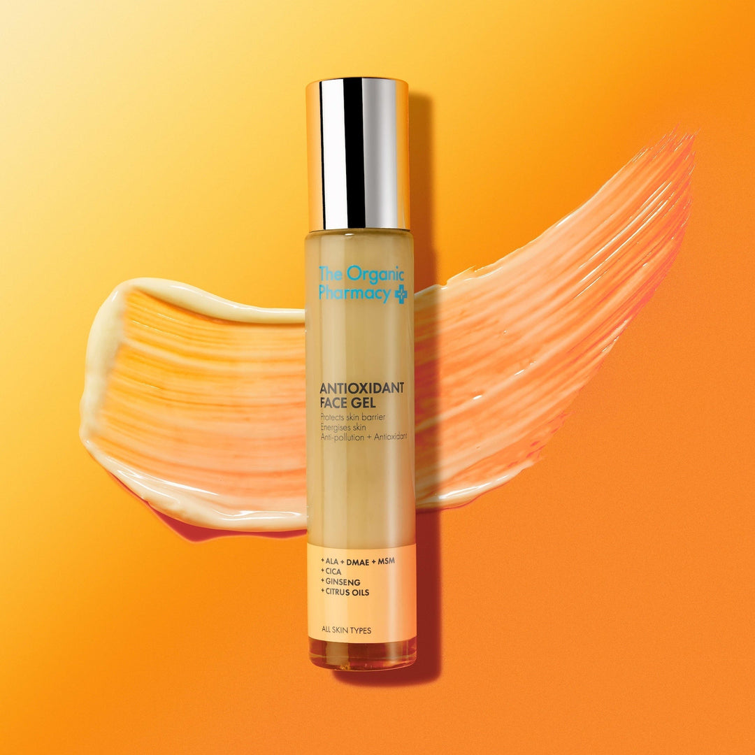 Antioxidant Gel vor der Abbildung der Textur des Produkts