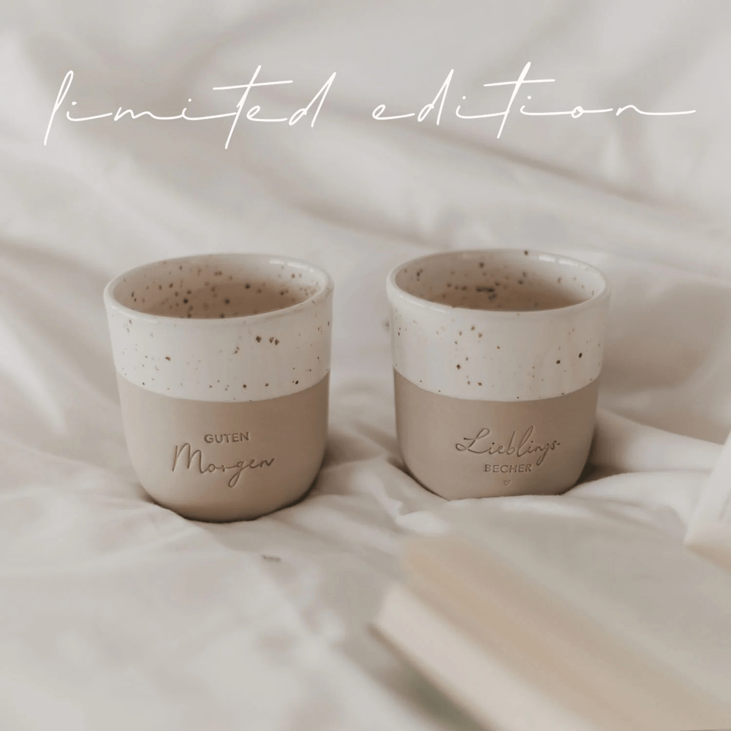 Limited Edition Becher von Eulenschnitt - Guten Morgen und Lieblings-Becher