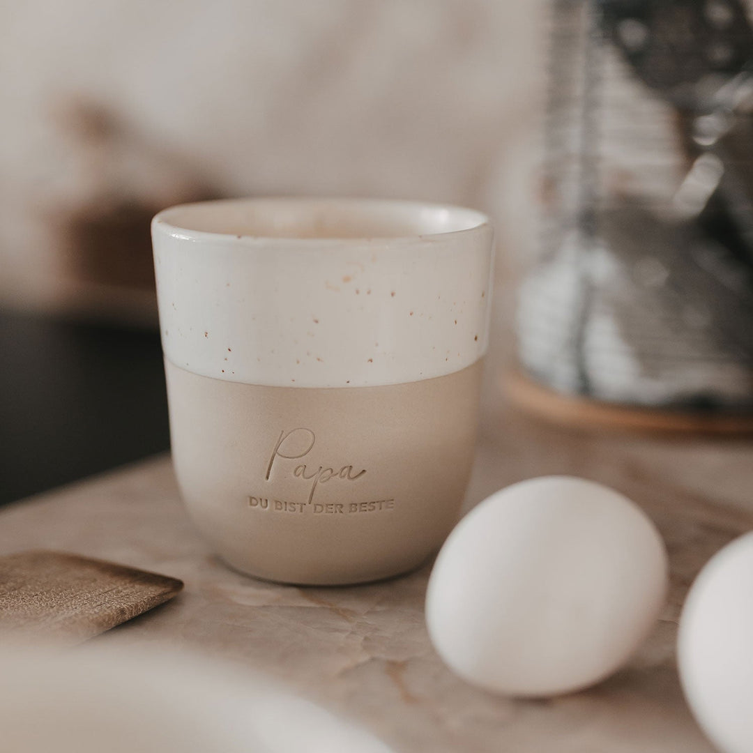 Becher PAPA DU BIST DER BESTE - Eulenschnitt (Limited Edition) North Glow