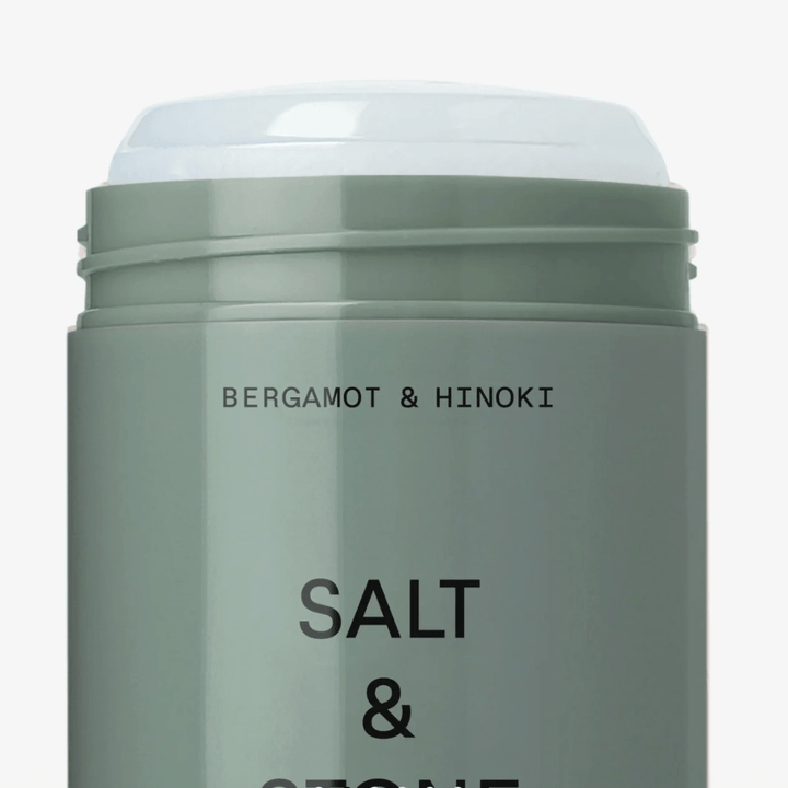 Salt & Stone Bergamot & Hinoki Deodorant Gel  geöffnet, Nahaufnahme