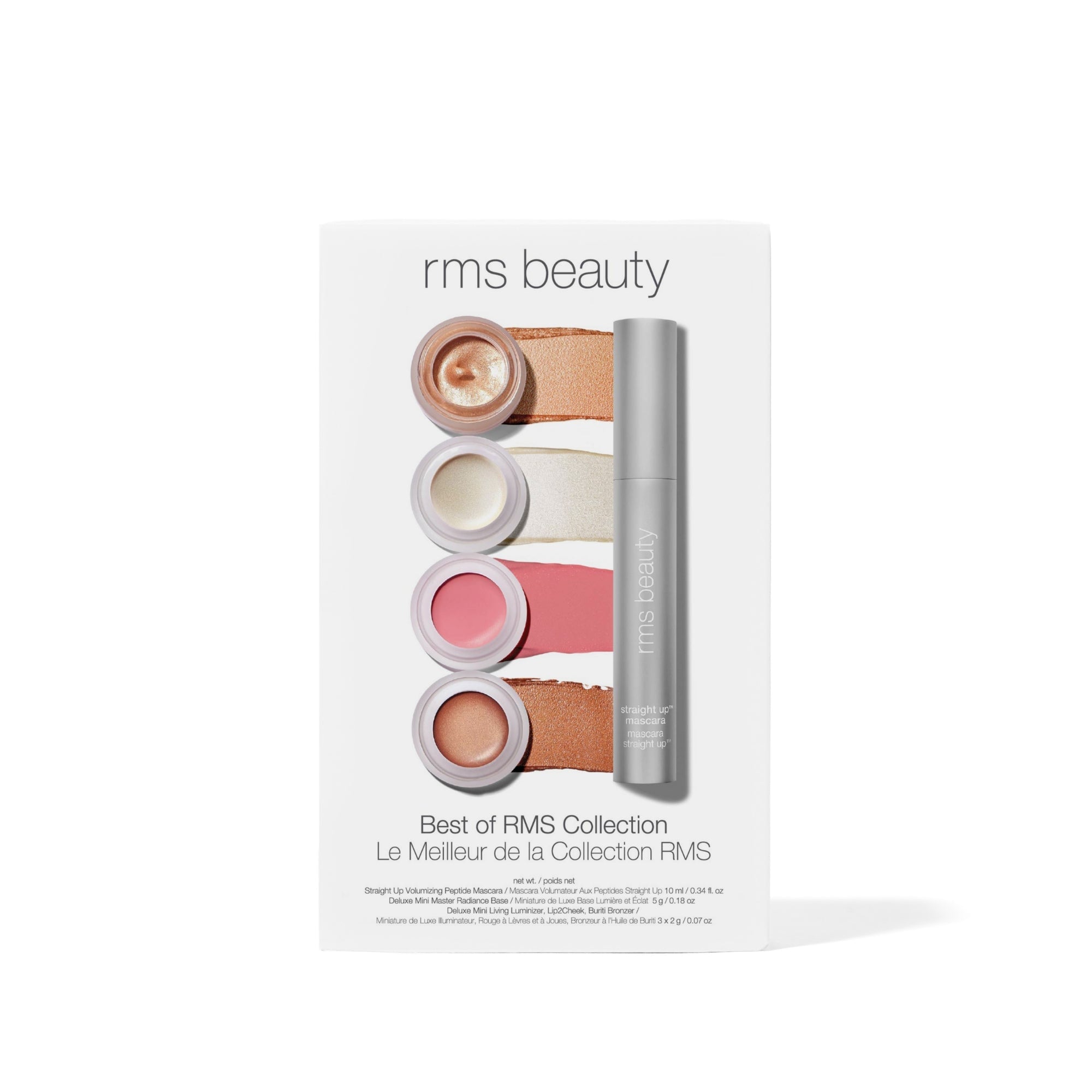 Best of RMS Collection – Set mit 4 Clean Beauty Mini-Produkten und einer Mascara in Originalgröße von RMS Beauty