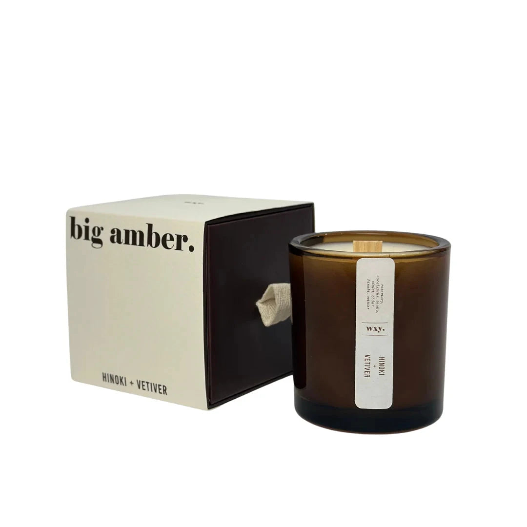big amber, HINOKI + VETIVER, the grounding scent - Duftkerze von wxy. North Glow