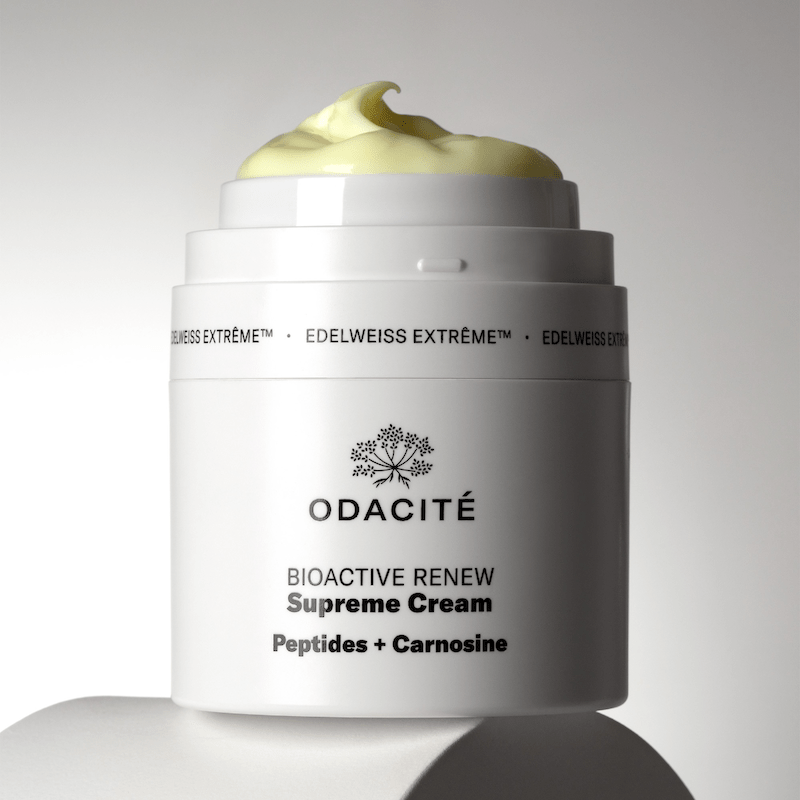 BIOACTIVE RENEW Supreme Cream Edelweiss Extrême® Peptides + Carnosine - ODACITÉ North Glow