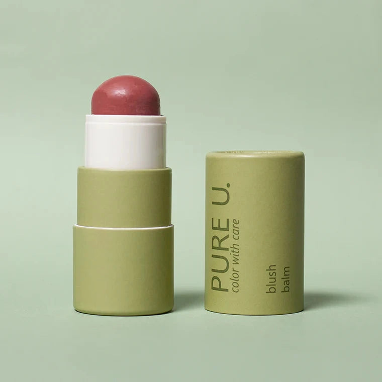 Blush Balm von PURe U. Cosmetics geöffnet im Farbton mauve mood. North Glow
