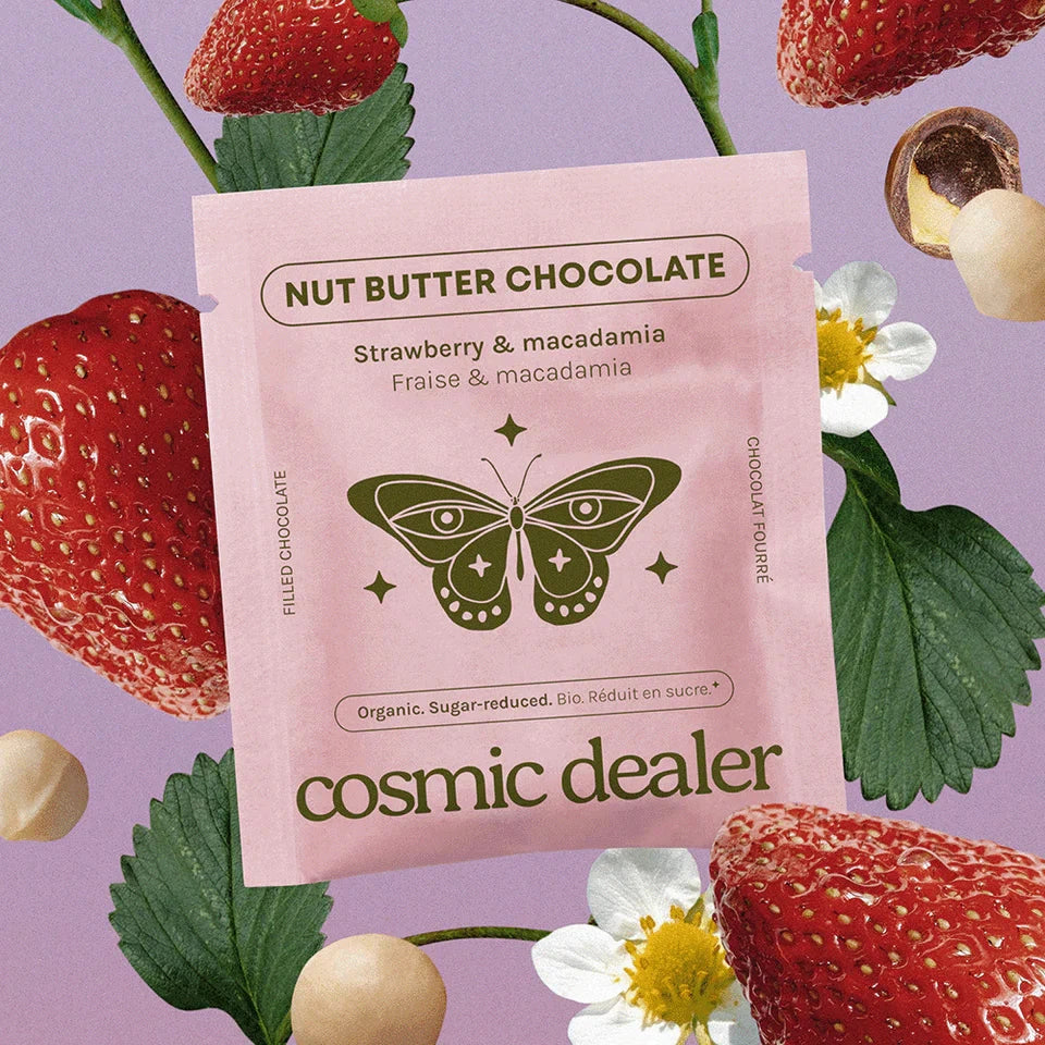 STRAWBERRY MACADAMIA 4er Box Chakra Schokolade - COSMIC DEALER