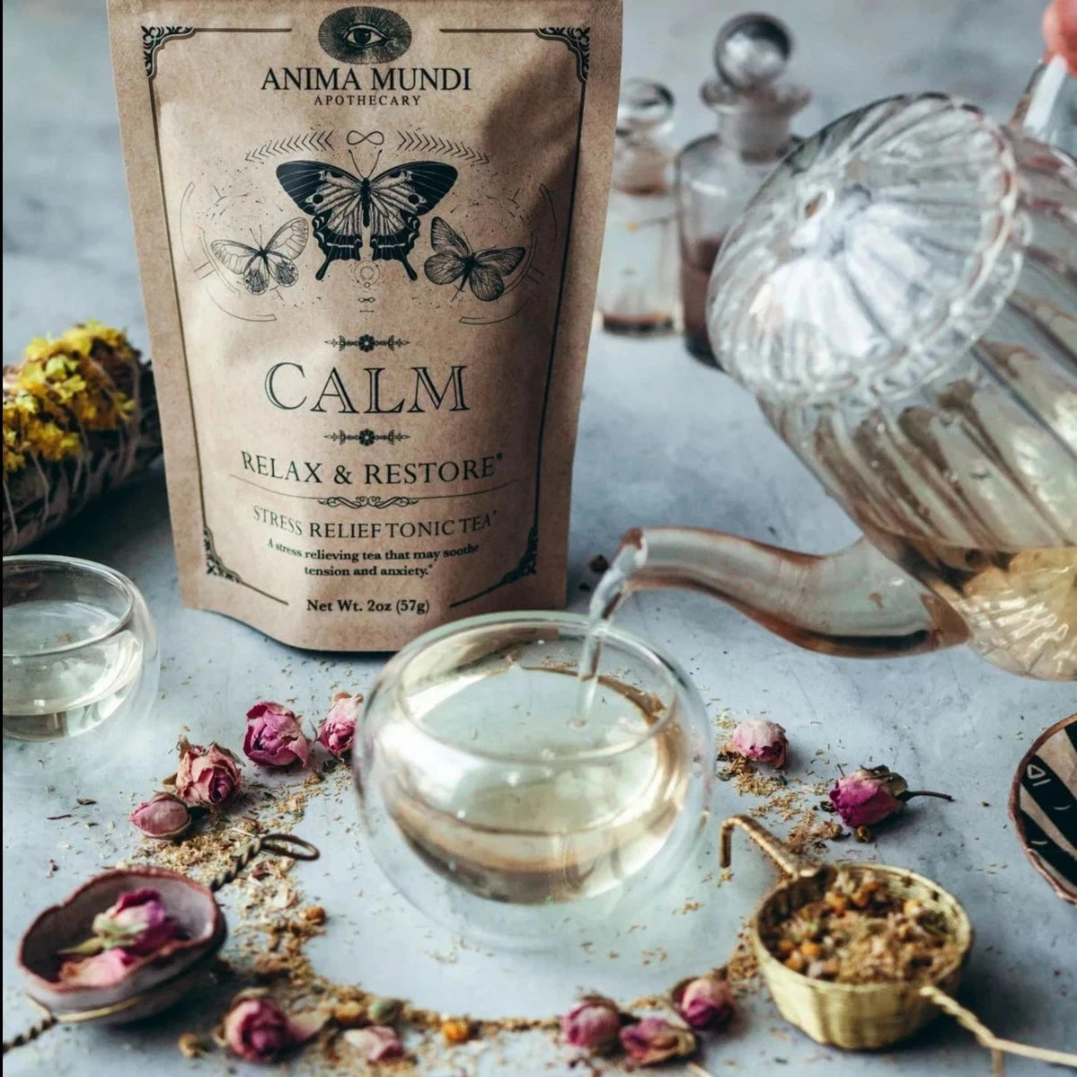 CALM Relax &amp; Restore - Stress-Relieving Tonic Tea by ANIMA MUNDI