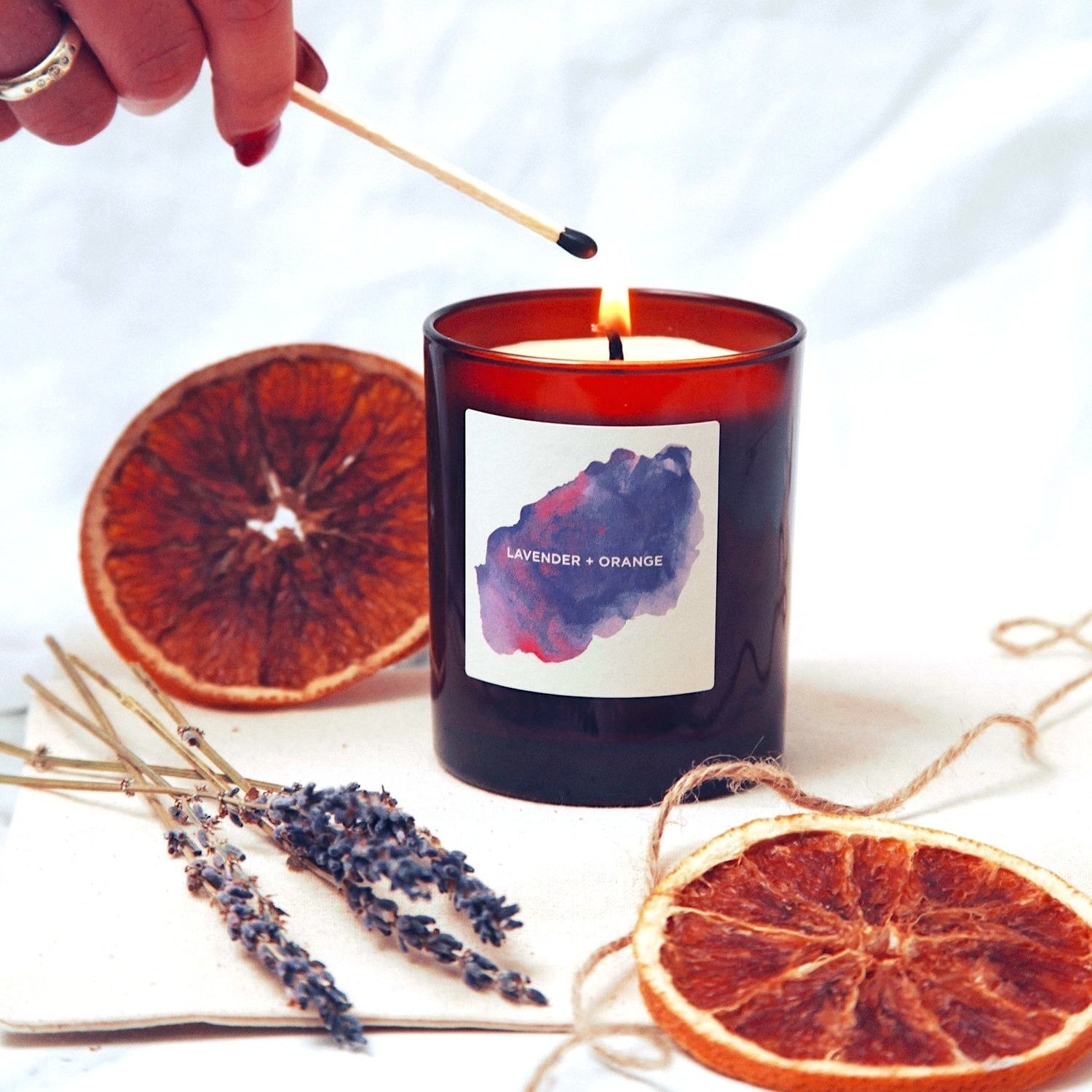 CALM - Sojawachskerze 'Lavender + Orange'