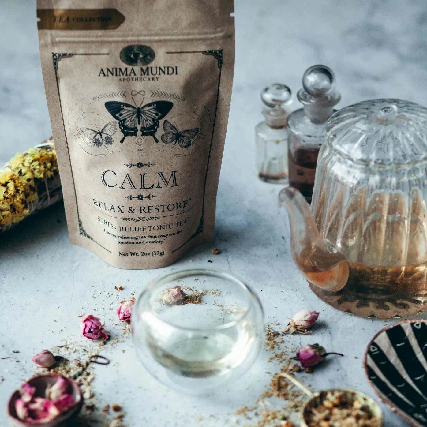 CALM Relax &amp; Restore - Stress-Relieving Tonic Tea by ANIMA MUNDI