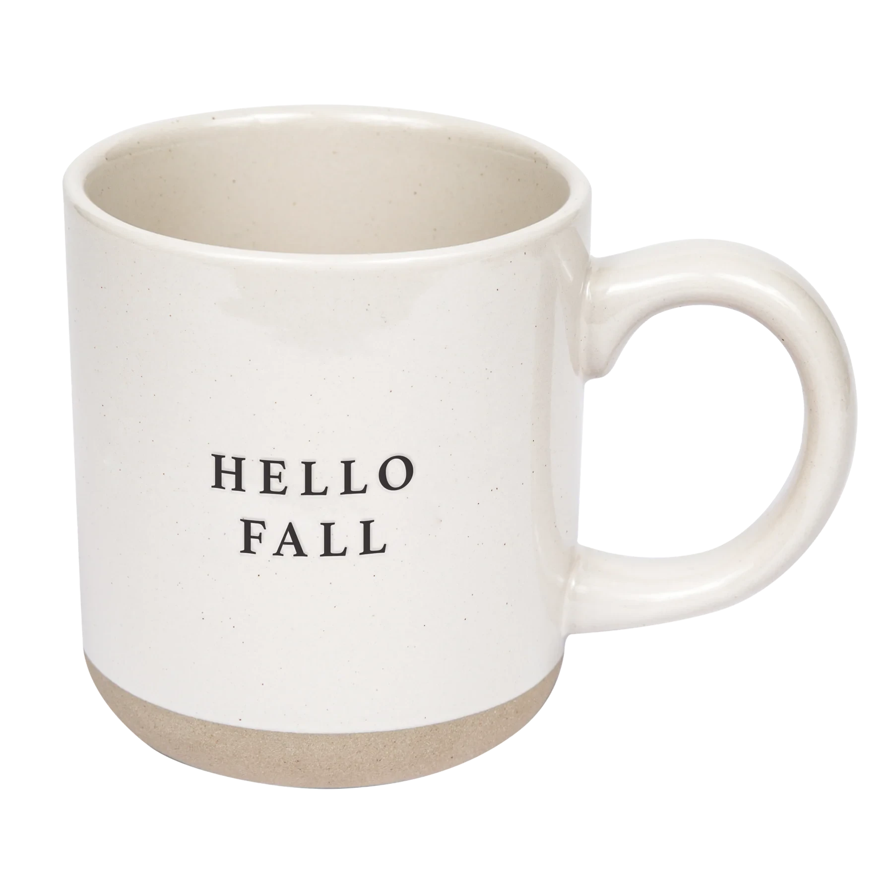 Cream-colored coffee cup "HELLO FALL" by SWEET WATER DECOR