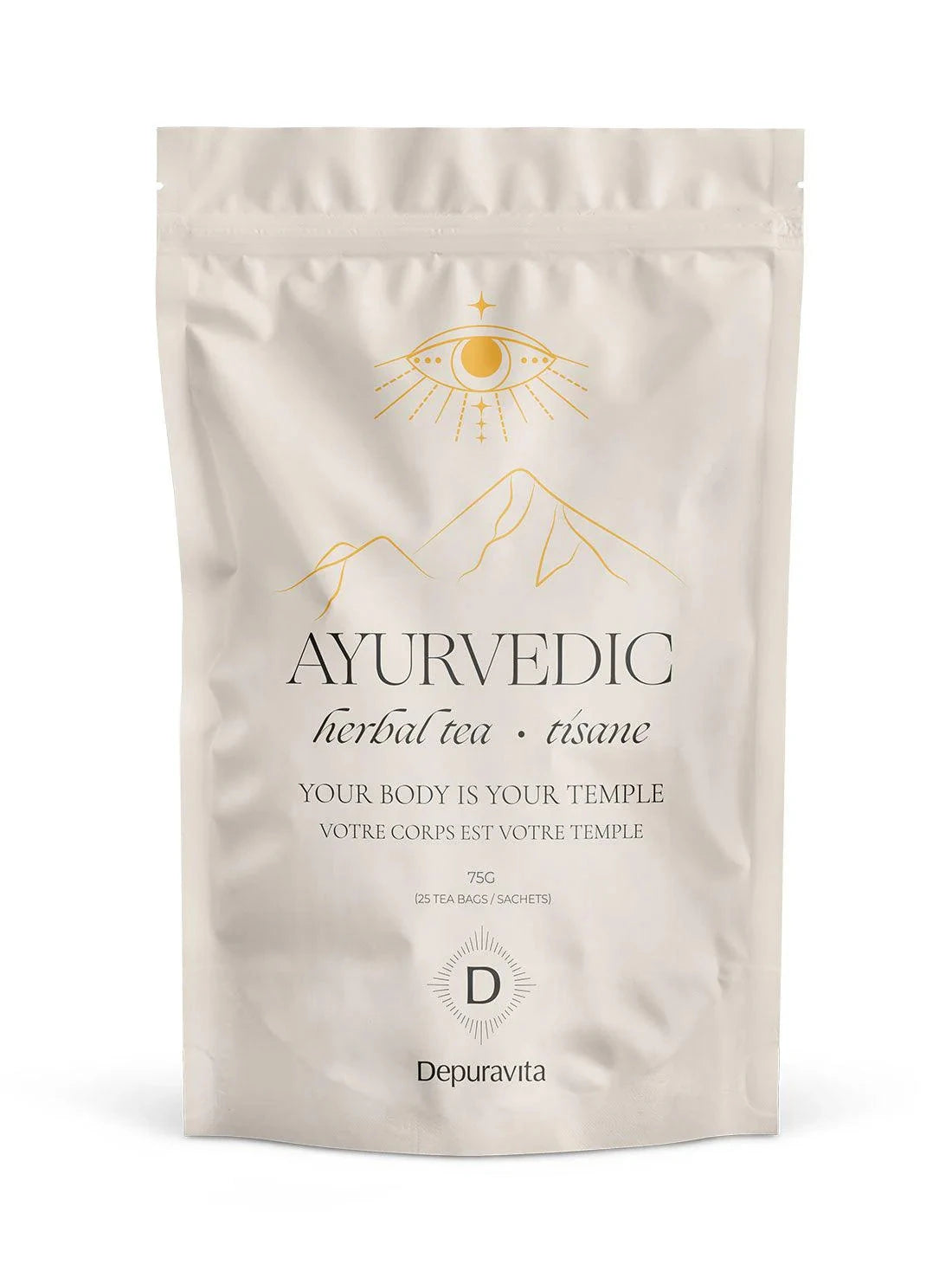 Depuravita Ayurvedic Herbal Tea mit Moringa und Tulsi