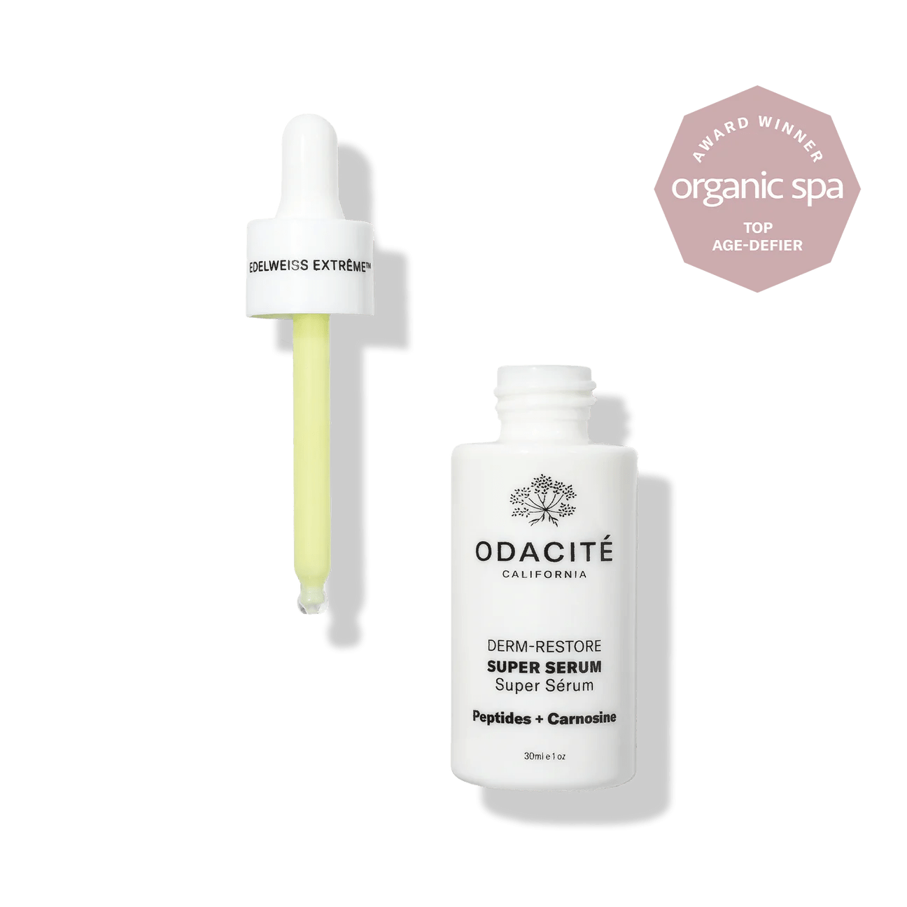  „Odacité Derm-Restore Super Serum mit Edelweiss Extrême® – hochkonzentriertes Anti-Aging-Serum in eleganter Glasflasch