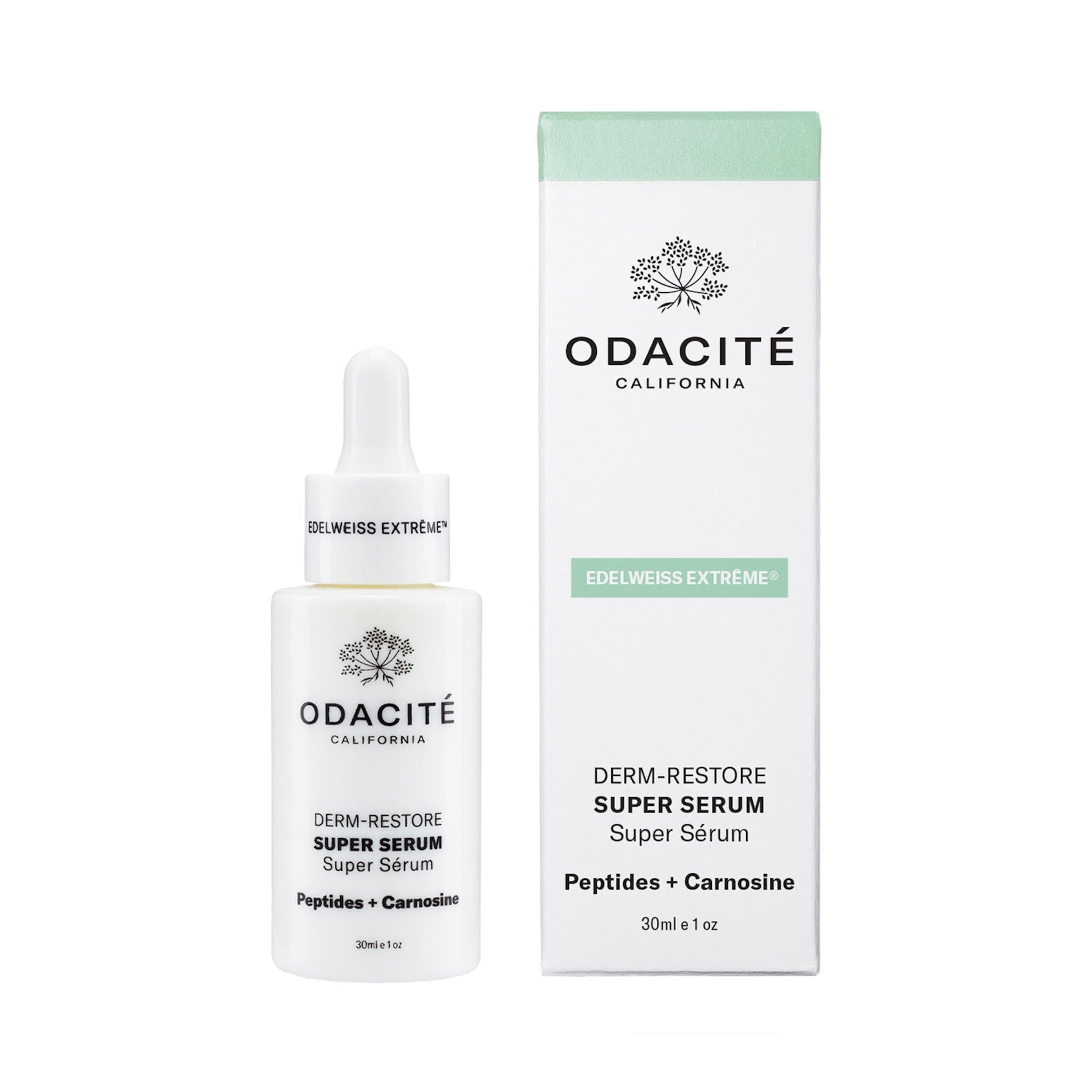 DERM-RESTORE Super Serum Edelweiss Extrême® mit Peptiden + Carnosine von ODACITÉ
