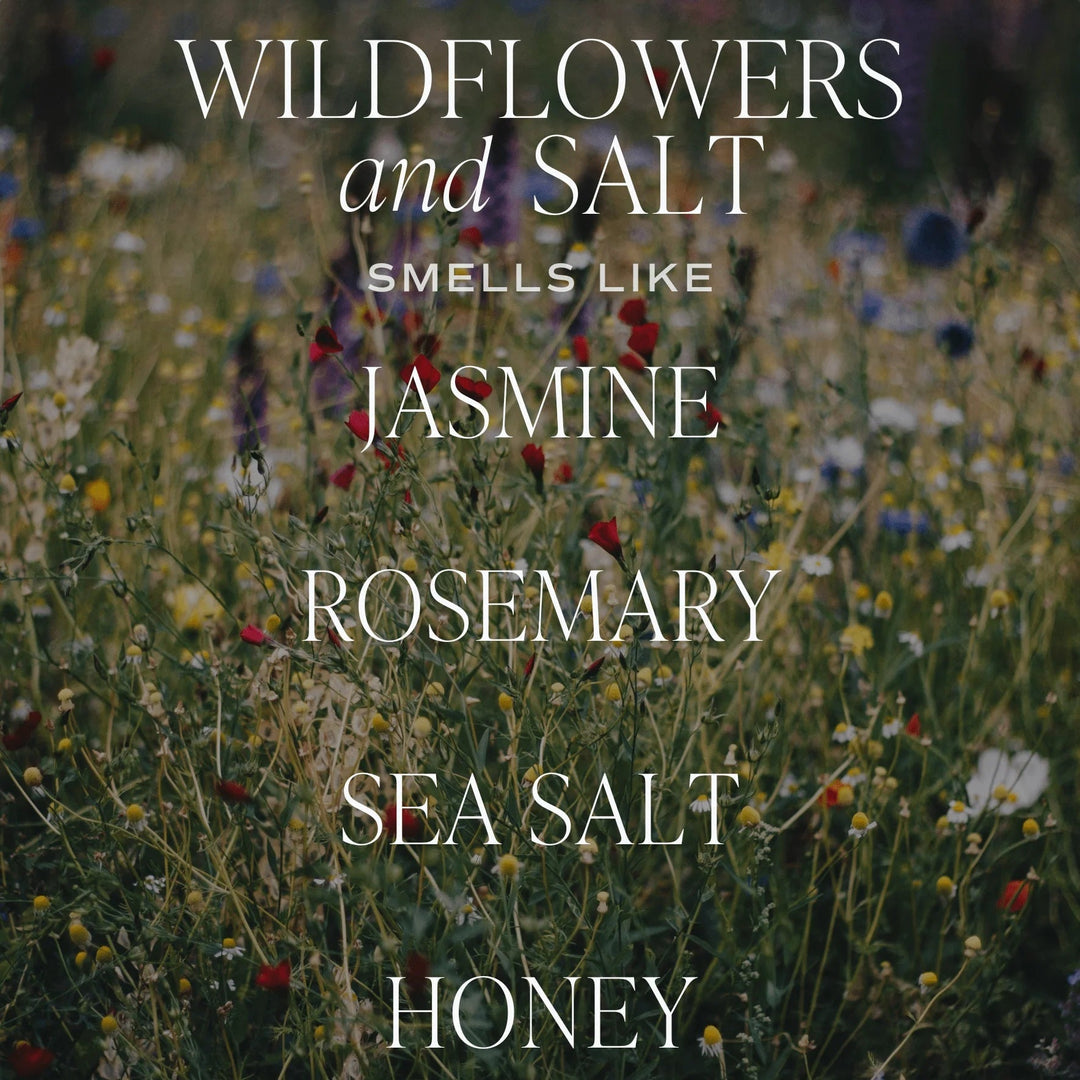 Diffuser "WILDFLOWERS and SALT" Tinted Glass Jar Reed | Raumduft SWEET WATER DECOR North Glow