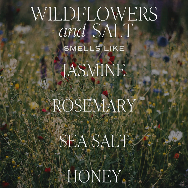 Diffuser "WILDFLOWERS and SALT" Tinted Glass Jar Reed | Raumduft SWEET WATER DECOR