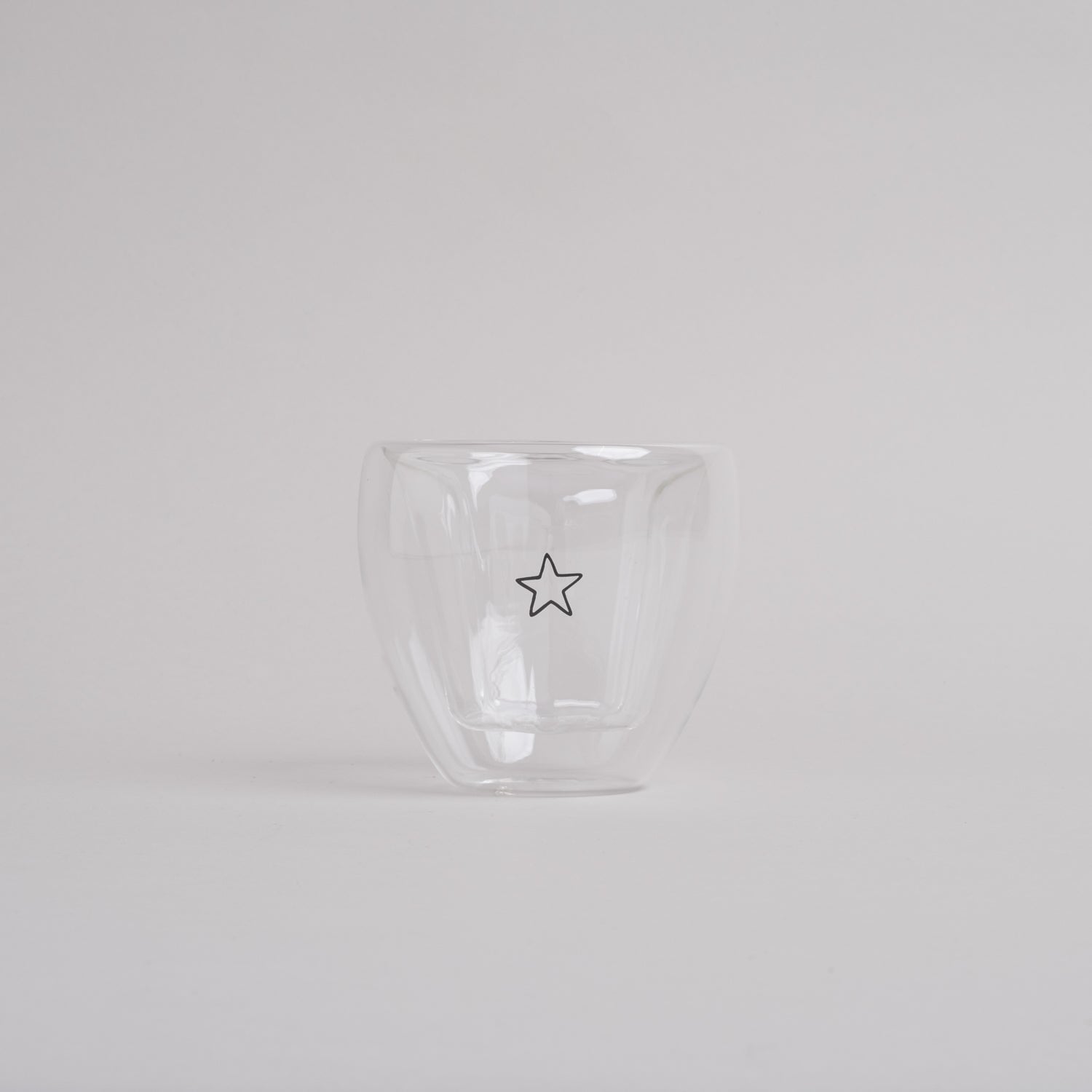 Doppelwandiges Glas STERN - Eulenschnitt sternförmiges Kaffe- und Teeglas