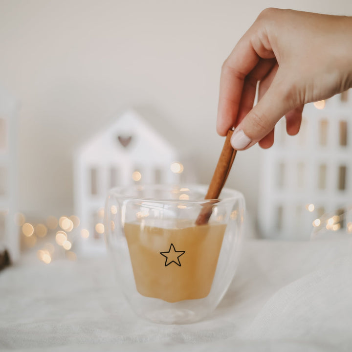 Double-walled heart glass HEART - owl cut