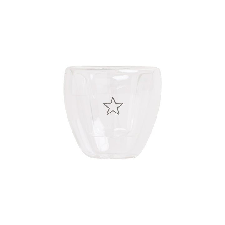 Double-walled heart glass HEART - owl cut