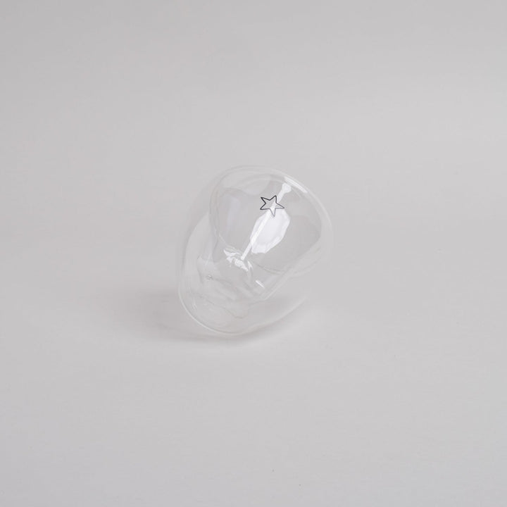 Double-walled heart glass HEART - owl cut