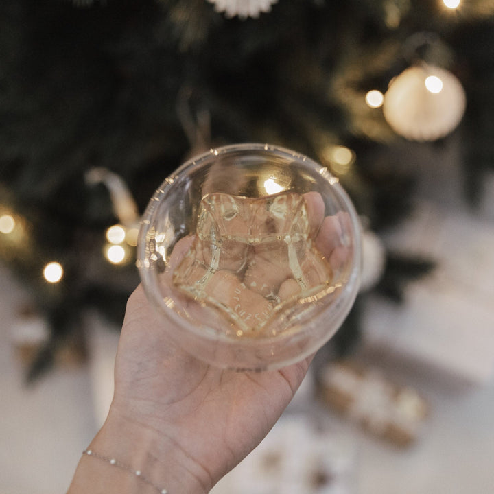 Double-walled heart glass HEART - owl cut