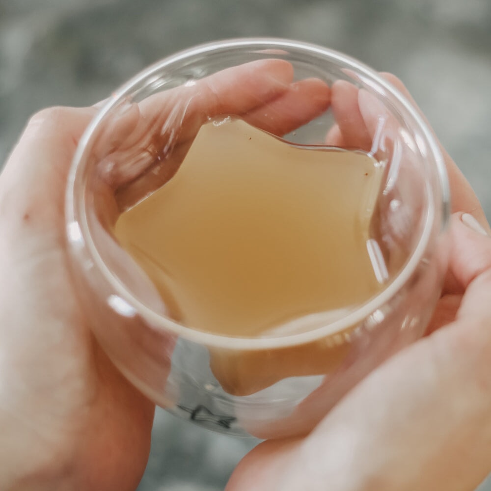 Doppelwandiges Glas STERN - Eulenschnitt sternförmiges Kaffe- und Teeglas