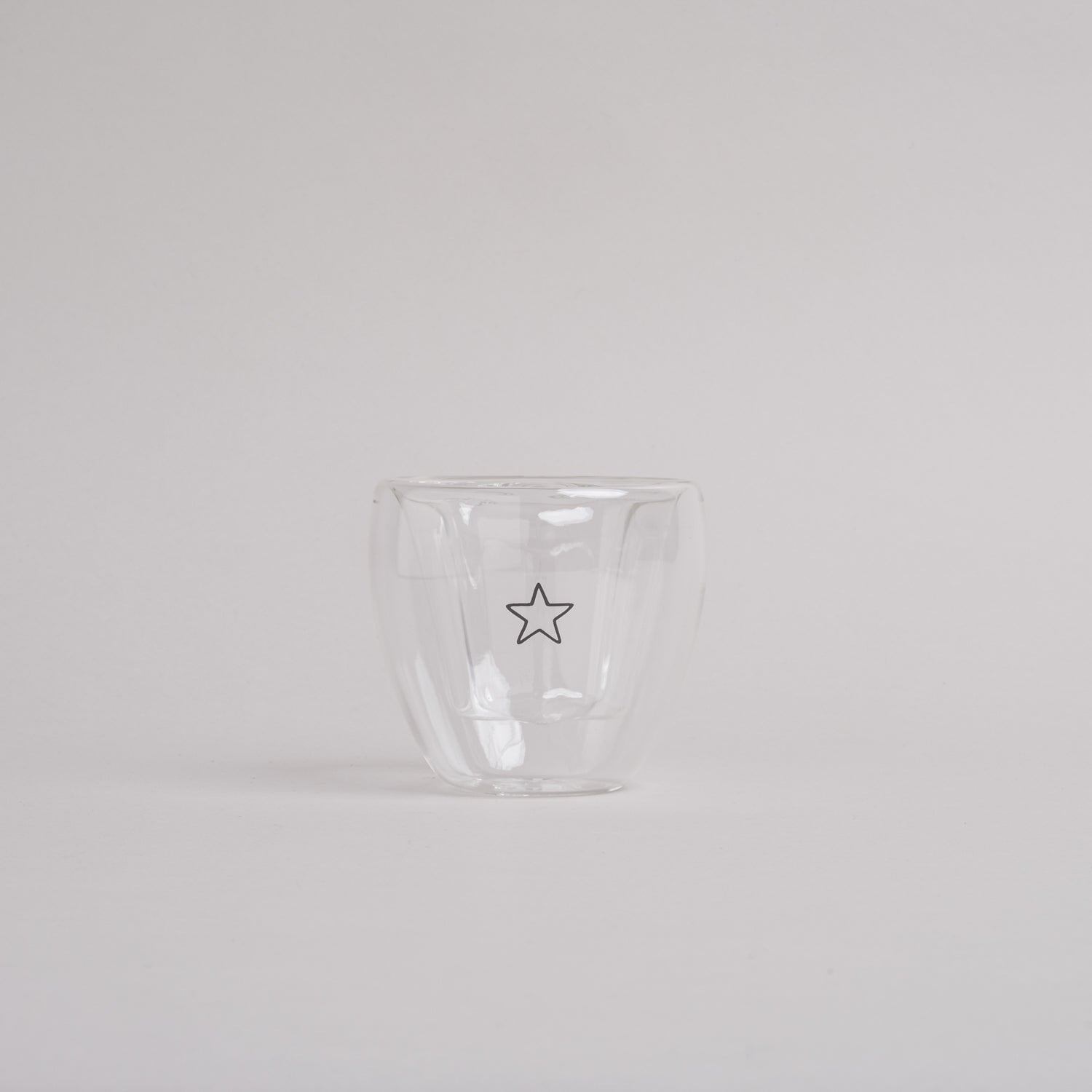 Doppelwandiges Glas STERN - Eulenschnitt sternförmiges Kaffe- und Teeglas