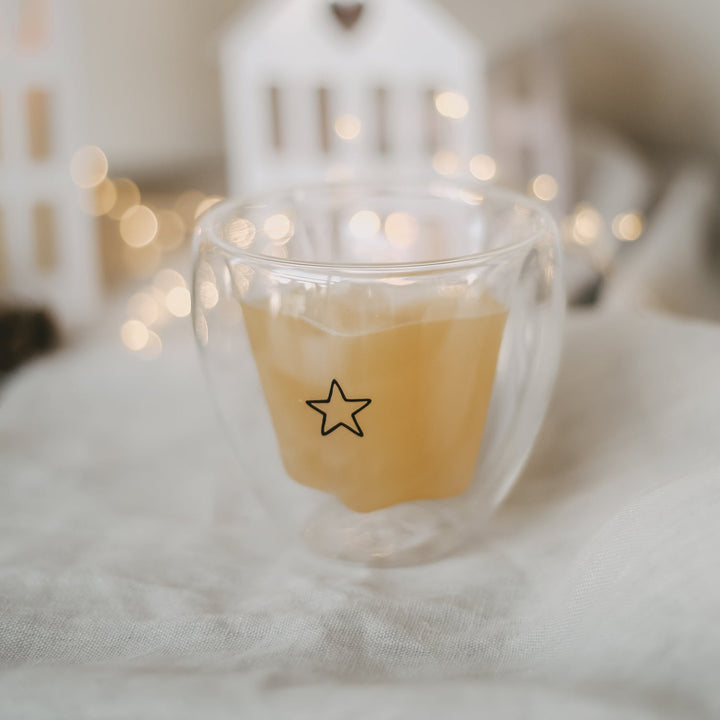 Double-walled heart glass HEART - owl cut