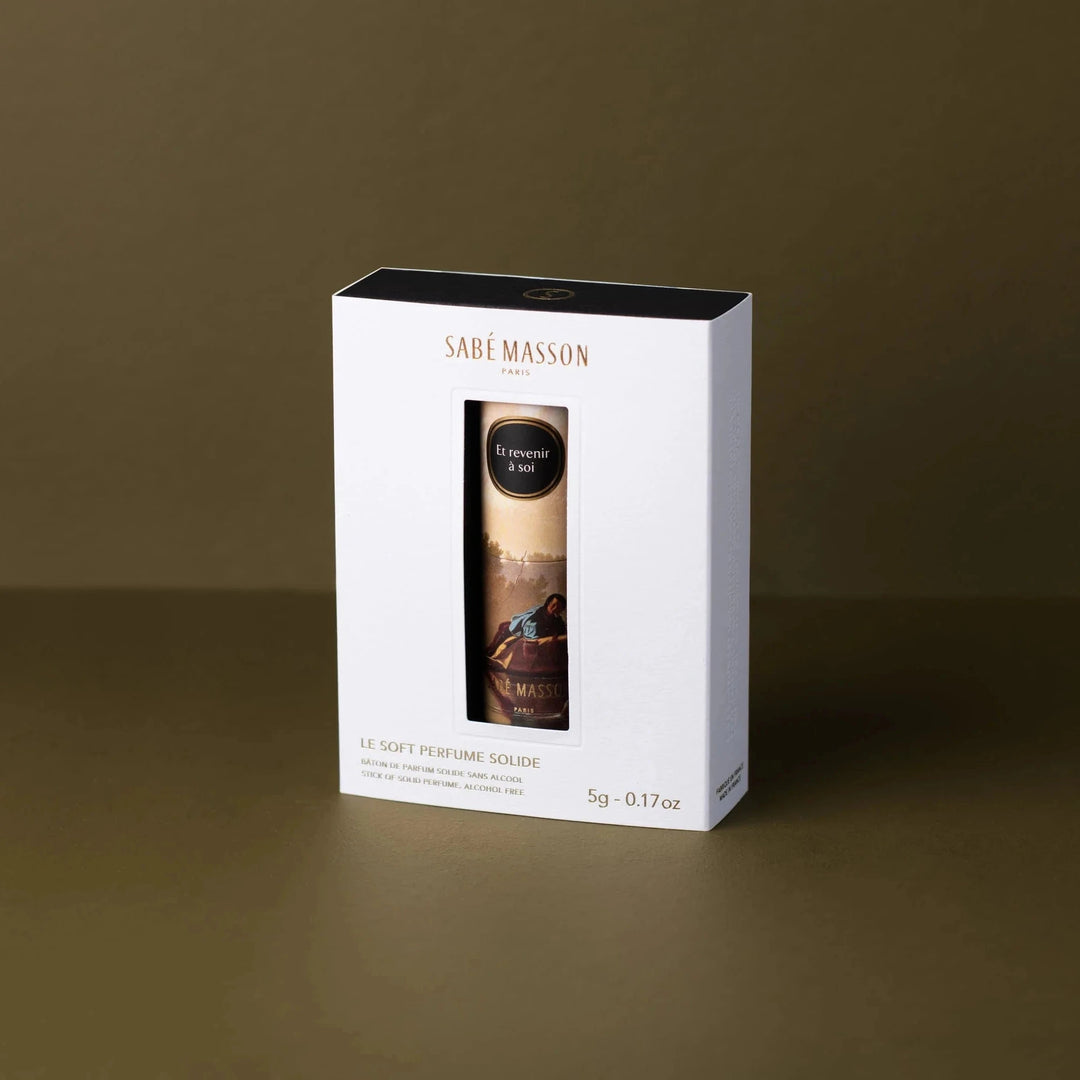 Detailansicht SABÉ MASSON Et revenir à soi – französischer Duftstick mit minimalistischer Verpackung North Glow