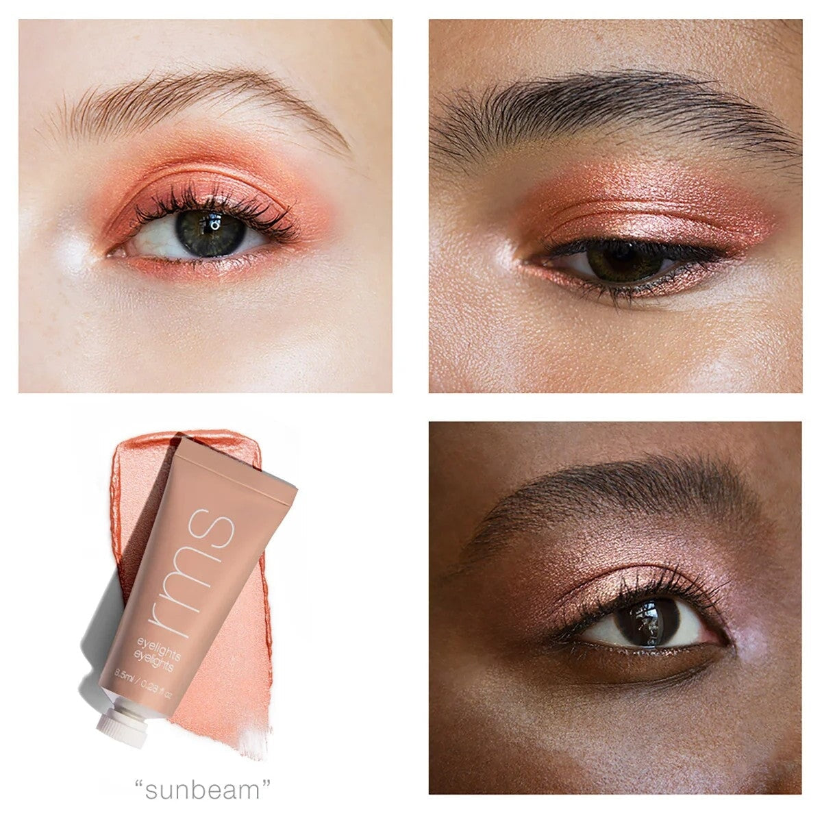 Frischer Tageslook mit RMS Beauty Cream Eyeshadow Crystal Slipper – natürlicher Glow für die Augenpartie