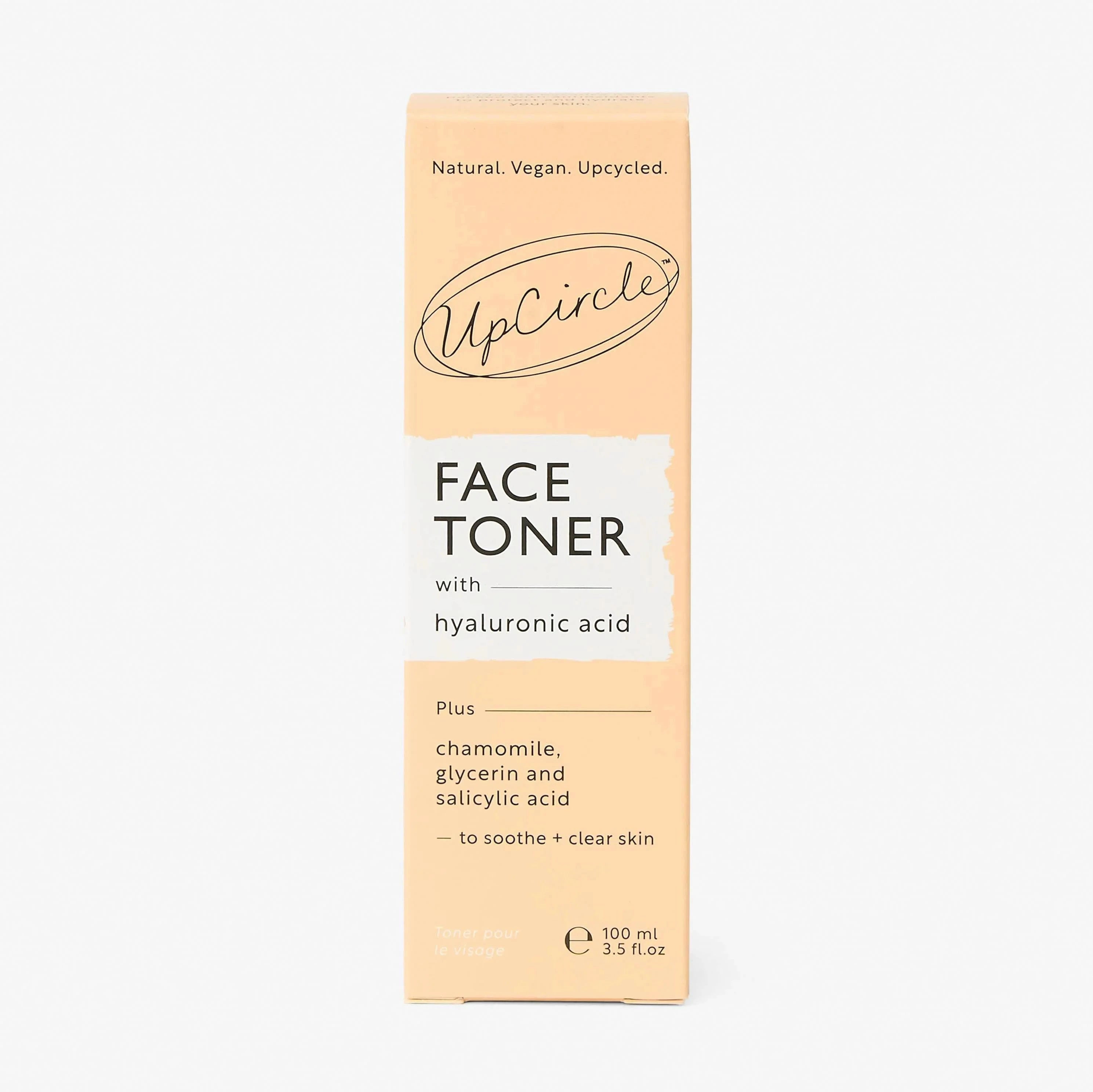 Nachhaltige Umverpackung des UpCircle Hydrating Face Toner 