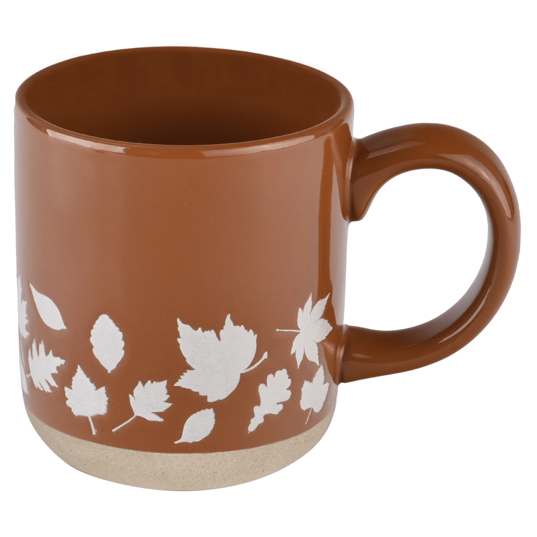 Fall Leaves orangene Kaffeetasse von Sweet Water Decor.