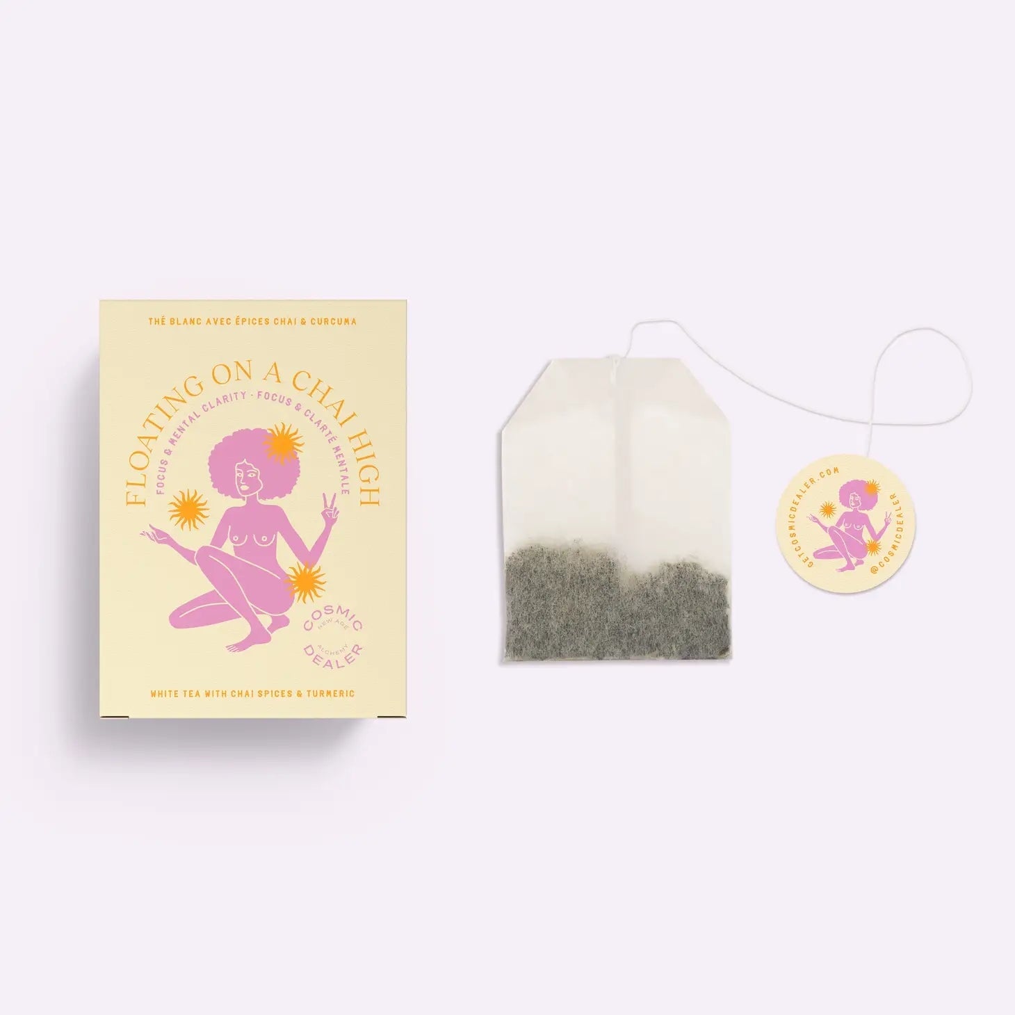 FLOATING ON A CHAI HIGH - weißer Tee mit Chai (Teebeutel) - Cosmic Dealer