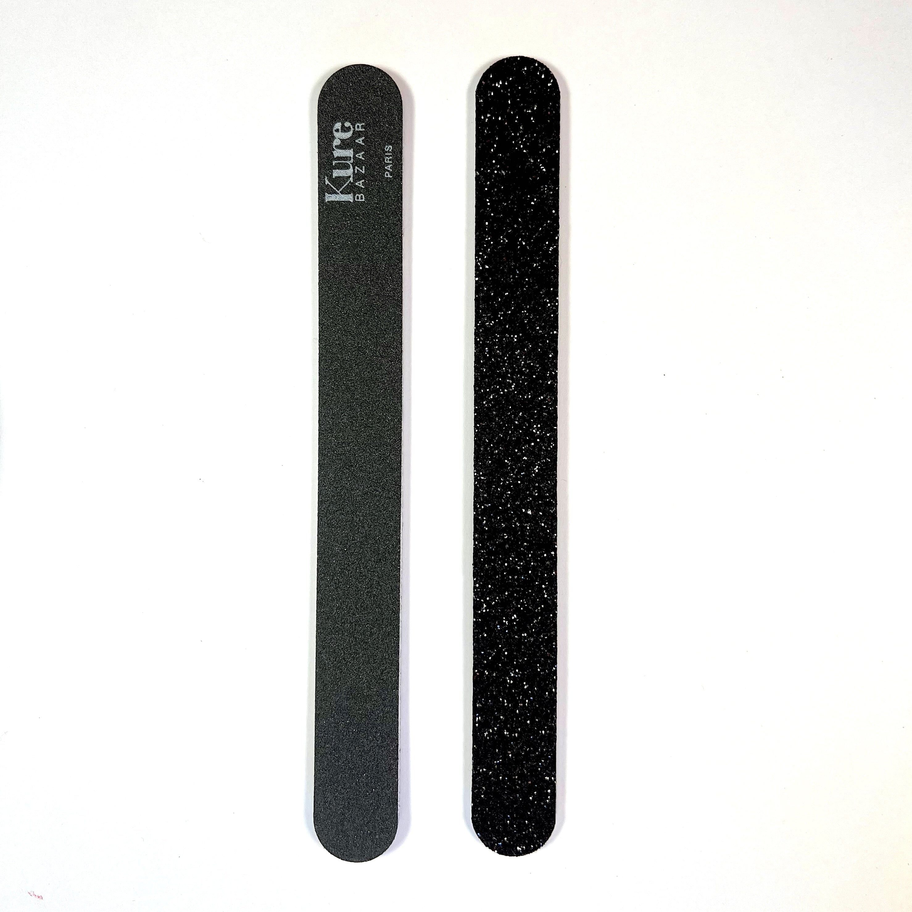 Glitter files in gold, silver and black