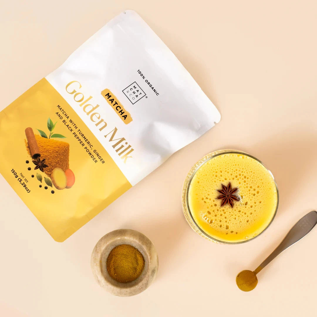 Golden Milk von Matcha & Co als zubereitetes Getränk in einer Tasse North Glow