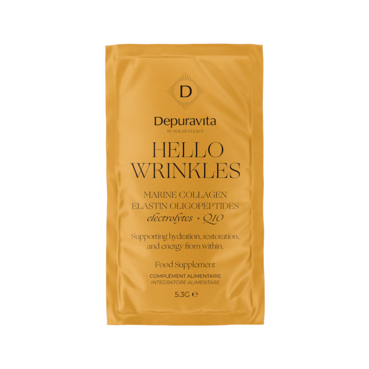 Hello Wrinkles - Elektrolyte und Kollagenpeptide (Neues Aroma) - depuravita