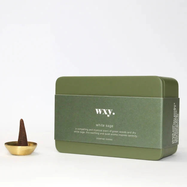 wxy. white sage Produkt mit Beispiel von Produkt vor weißem Hintergrund.